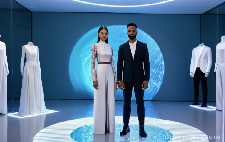 패션 코디네이터와 의상 디자이너 협업 - Prompt 1: Digital Fashion Futurism and Collaboration**