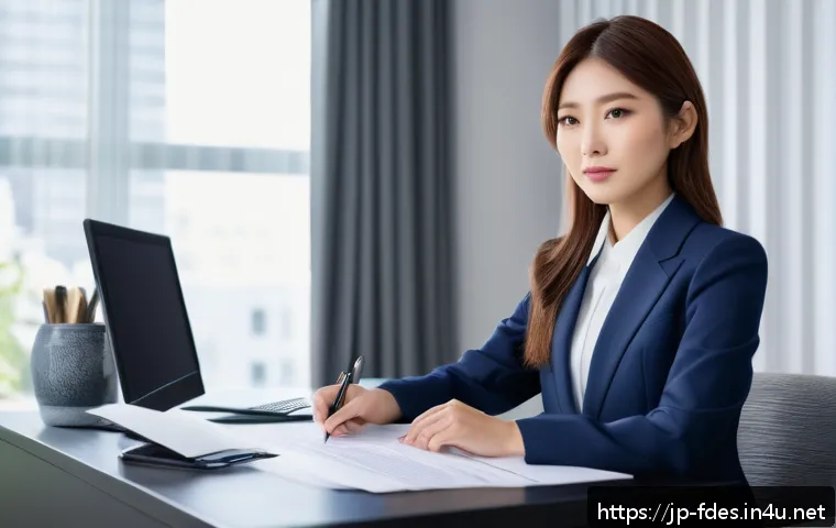 패션 코디네이터의 이직 경험 사례 - A professional Japanese woman in her late 20s preparing for a fashion industry job interview in a mo...